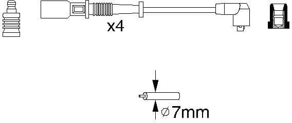 Ignition Cable Kit 0986356754 - image 10
