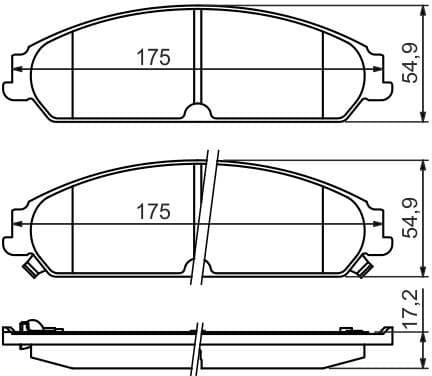 Brake Pad Set, disc brake 0986494483 - image 14