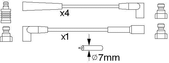 Ignition Cable Kit 0986356886 - image 10