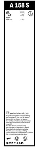 Wiper blade set BOSCH 2psc 3397014245 - image 5
