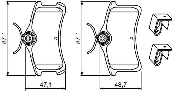 Brake Pad Set, disc brake 0986494274 - image 2