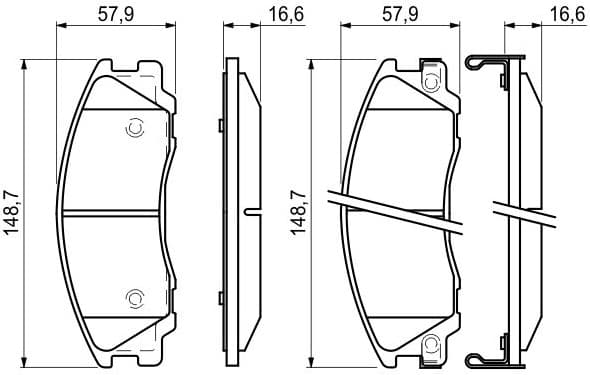 Brake Pad Set, disc brake 0986494138 - image 6