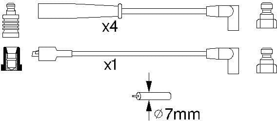 Ignition Cable Kit 0986356873 - image 10