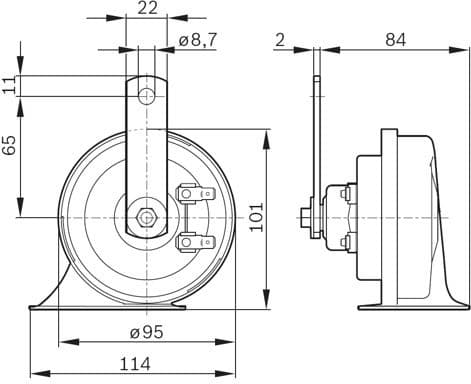 Air/Electric Horn 0986AH0503 - image 10