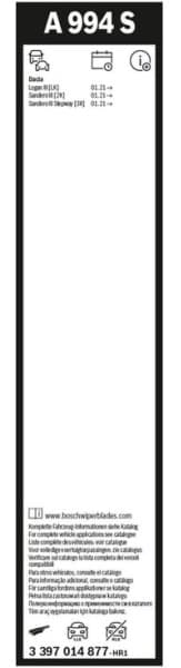 Wiper Blade Aerotwin 3 397 014 877 - image 8