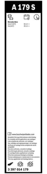 Wiper blade set BOSCH 2psc 3397014179 - image 3