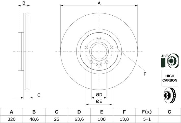 Brake Disc 0986479680 - image 6