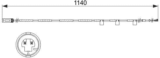 Warning Contact, brake pad wear 1987473525 - image 7