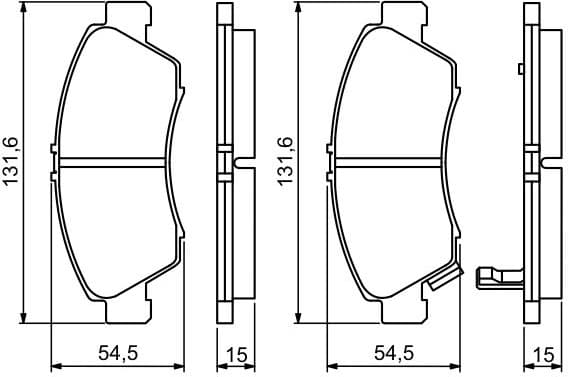 Brake Pad Set, disc brake 0986494299 - image 8