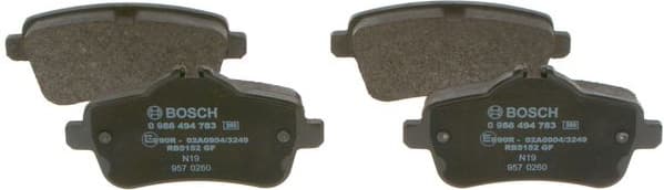 Brake Pad Set, disc brake 0986494783 - image 5