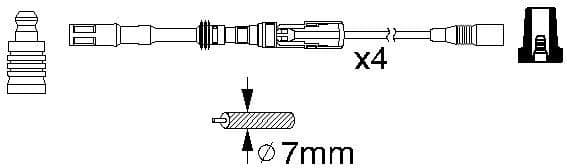 Ignition Cable Kit 0986356337 - image 10