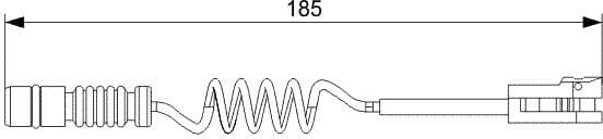 Warning Contact, brake pad wear 1987473007 - image 6