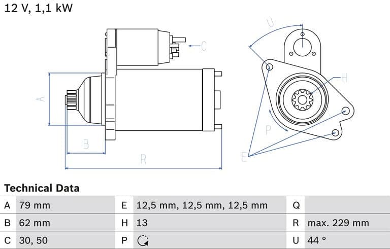 Starter 0 986 029 110 - image 2