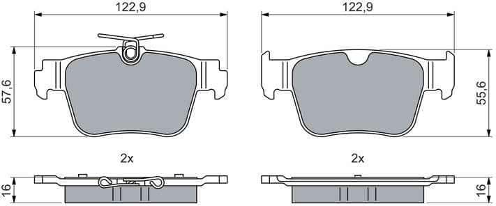 Brake Pad Set, disc brake 0 986 460 074 - image 10