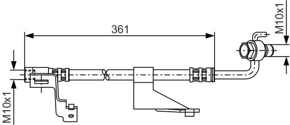 Brake Hose 1987476821 - image 2