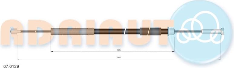 Cable Pull, clutch control 07.0129