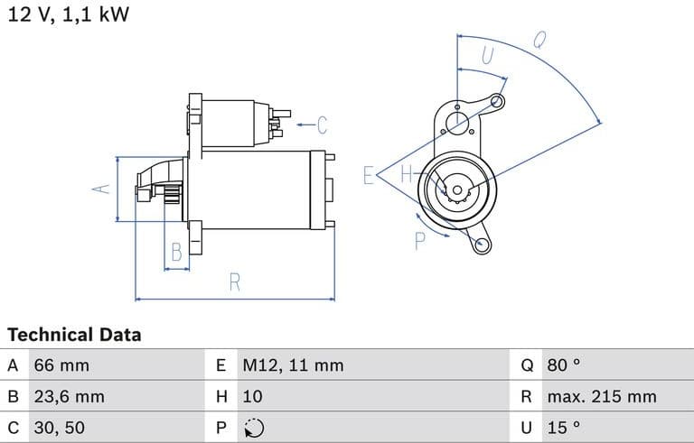 Starter 0986024010 - image 2