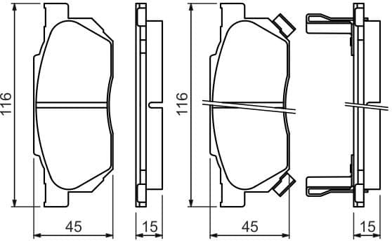 Brake Pad Set, disc brake 0986490440 - image 6