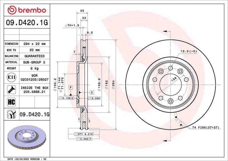 Brake Kit, disc brake BEYOND LINE - Greenance KT 10 051 - image 2
