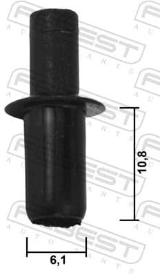 Clip, trim/protection strip 88570-056 - image 2