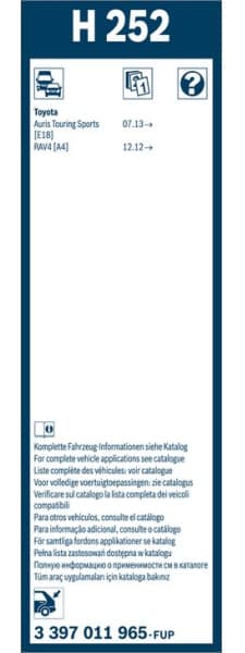 Wiper blade BOSCH, 1psc 3397011965 - image 2