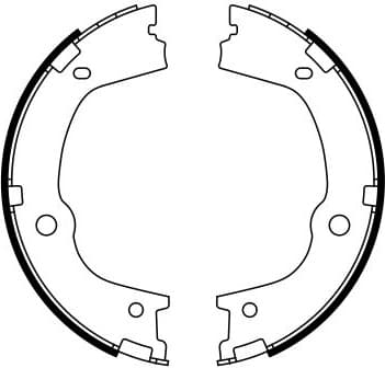 Brake Shoe Set, parking brake 0986487776 - image 7