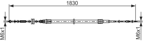 Cable Pull, parking brake 1 987 482 863 - image 10