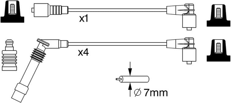 Ignition Cable Kit 0986357247 - image 10