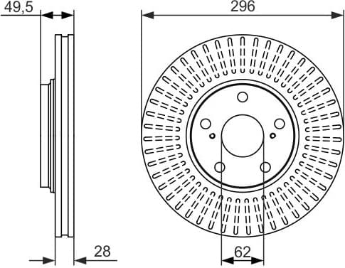 Brake Disc 0986479664 - image 2