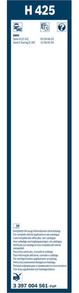 Wiper blade BOSCH, 1psc 3397004561 - image 2