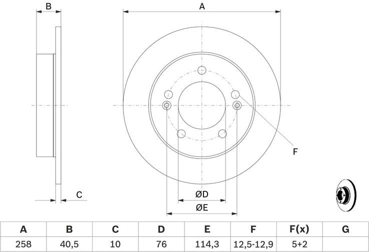 Brake Disc 0986479059 - image 2