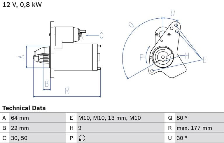 Starter 0986026250 - image 2