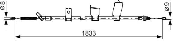 Cable Pull, parking brake 1987482340 - image 2