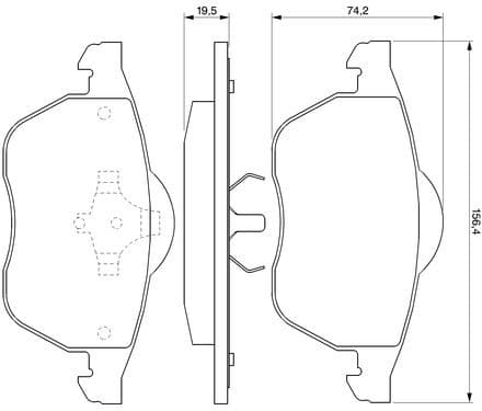 Brake Pad Set, disc brake 0986424481 - image 8