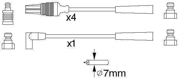 Ignition Cable Kit 0986356889 - image 10