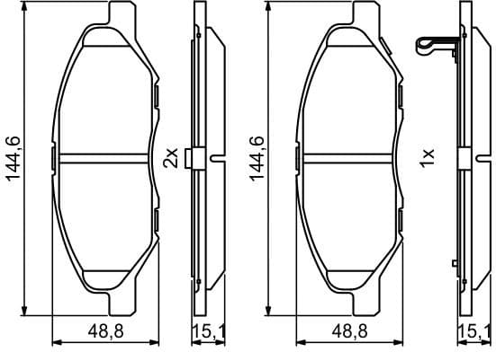 Brake Pad Set, disc brake 0986494867 - image 14