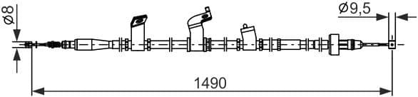 Cable Pull, parking brake 1 987 482 844 - image 10