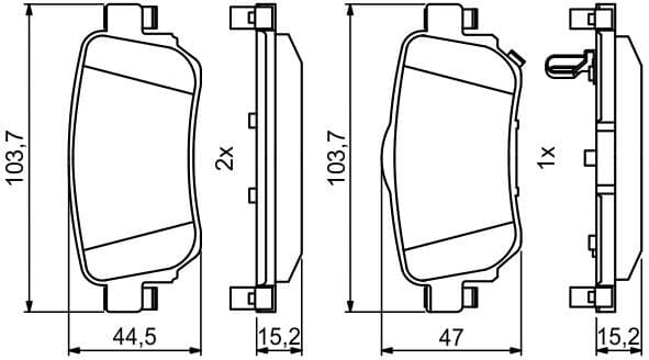 Brake Pad Set, disc brake 0986494816 - image 10