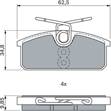 Brake Pad Set, disc brake 0 986 424 275 - image 6