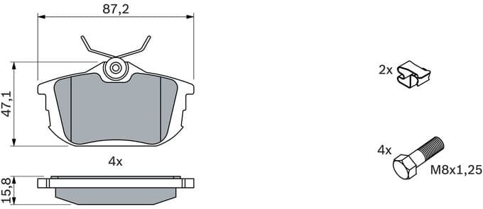 Brake Pad Set, disc brake 0986424427 - image 10