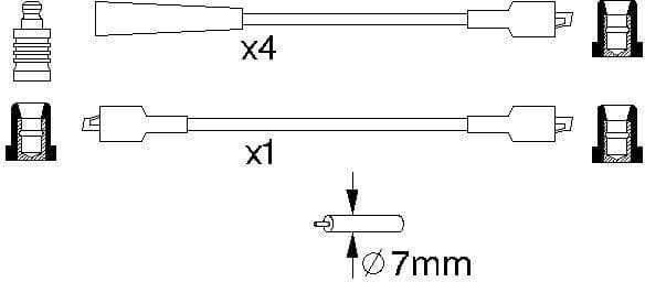 Ignition Cable Kit 0986356768 - image 10