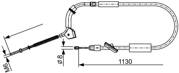 Cable Pull, parking brake 1 987 482 490 - image 2