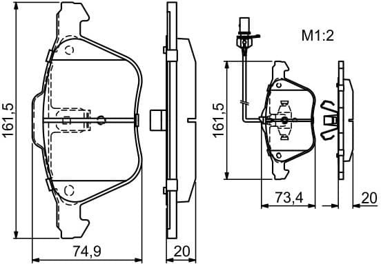 Brake Pad Set, disc brake 0986424777 - image 8