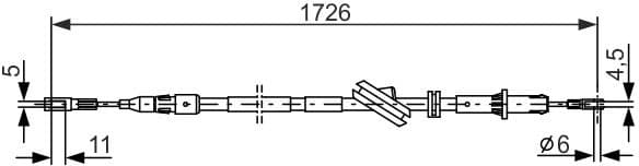 Cable Pull, parking brake 1 987 477 897 - image 6
