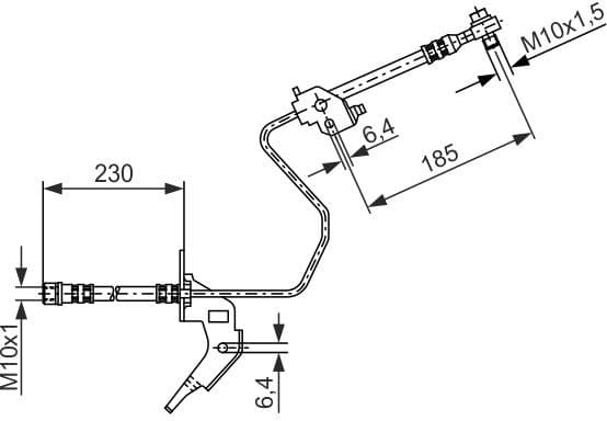 Brake Hose 1 987 476 199 - image 2
