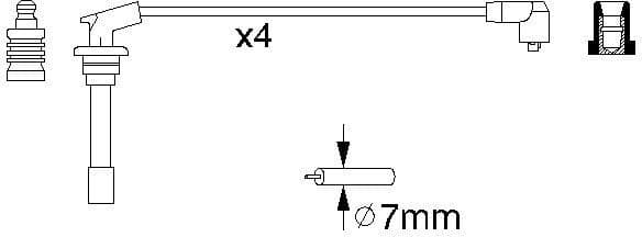 Ignition Cable Kit 0986356867 - image 10