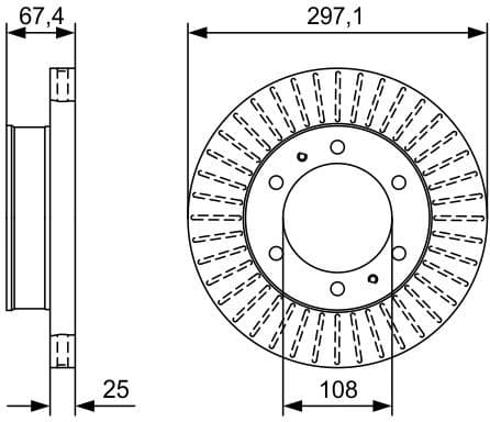 Brake Disc 0986479A96 - image 2