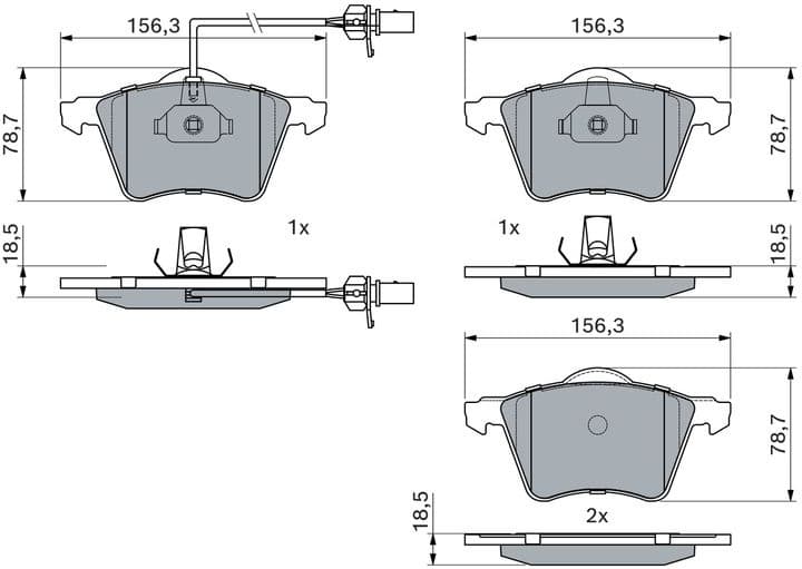 Brake Pad Set, disc brake 0986424780 - image 8