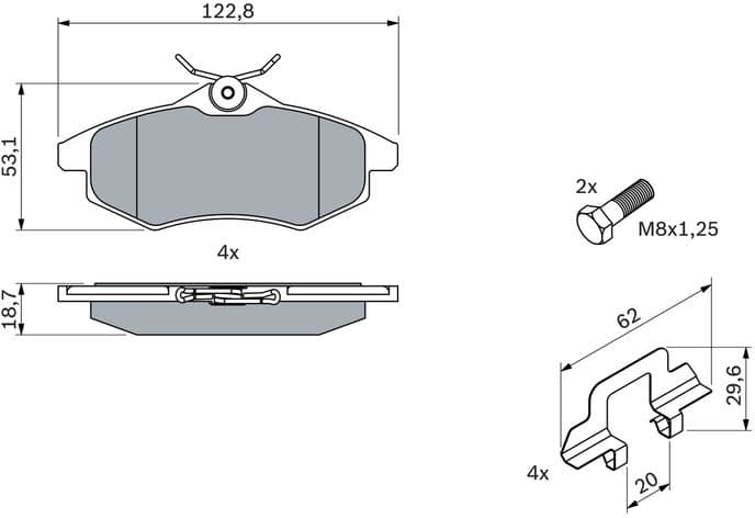Brake Pad Set, disc brake 0986494262 - image 14