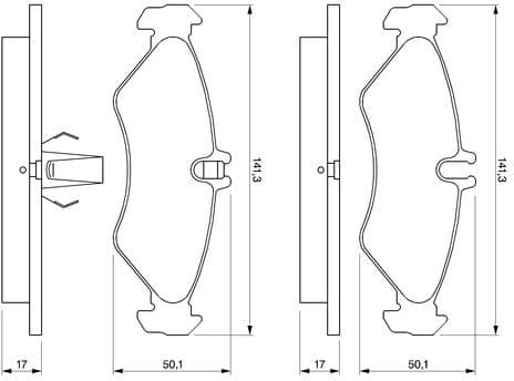 Brake Pad Set, disc brake 0986424463 - image 12